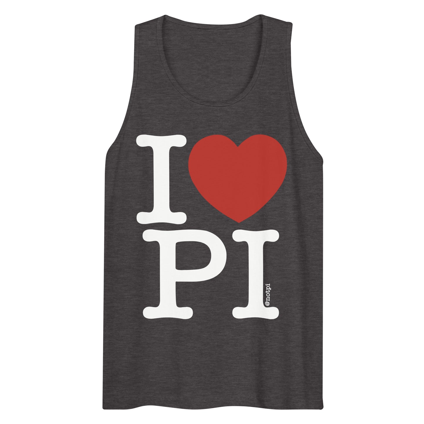 I ❤️ Pi Tank Top (White Text)