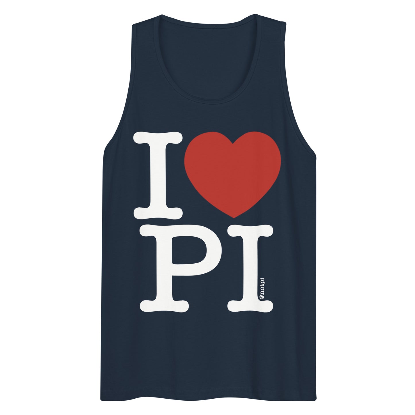 I ❤️ Pi Tank Top (White Text)