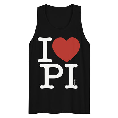 I ❤️ Pi Tank Top (White Text)